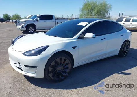 2022 Tesla Model 3 Performance Dual Motor All-Wheel Drive from USA, damaged, VIN 5YJ3E1EC3NF196953